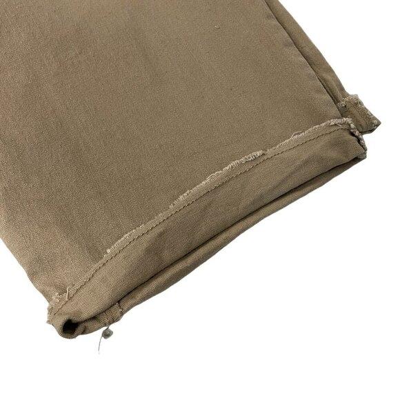 Men's Carbon Slim Fit Khaki Shorts 36 Waist Cotton/Spandex Frayed Hem Casual - Picture 5 of 5